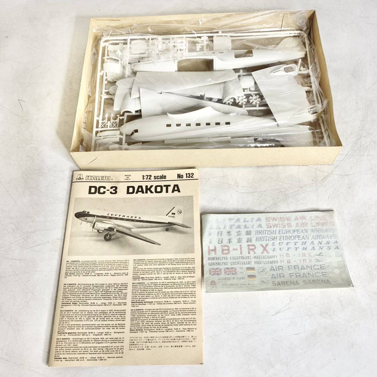 未組立 ITALERI イタレリ 1/72 ダグラス DC-3 DAKOTA プラモデル No.132_画像6