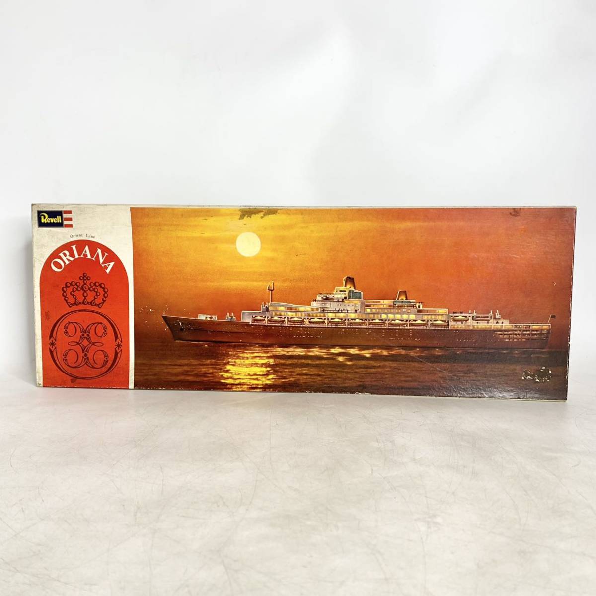 not yet constructed Revell Revell P&O line zo rear na number S.S. ORIANA high speed gorgeous passenger boat plastic model H-338 present condition goods 