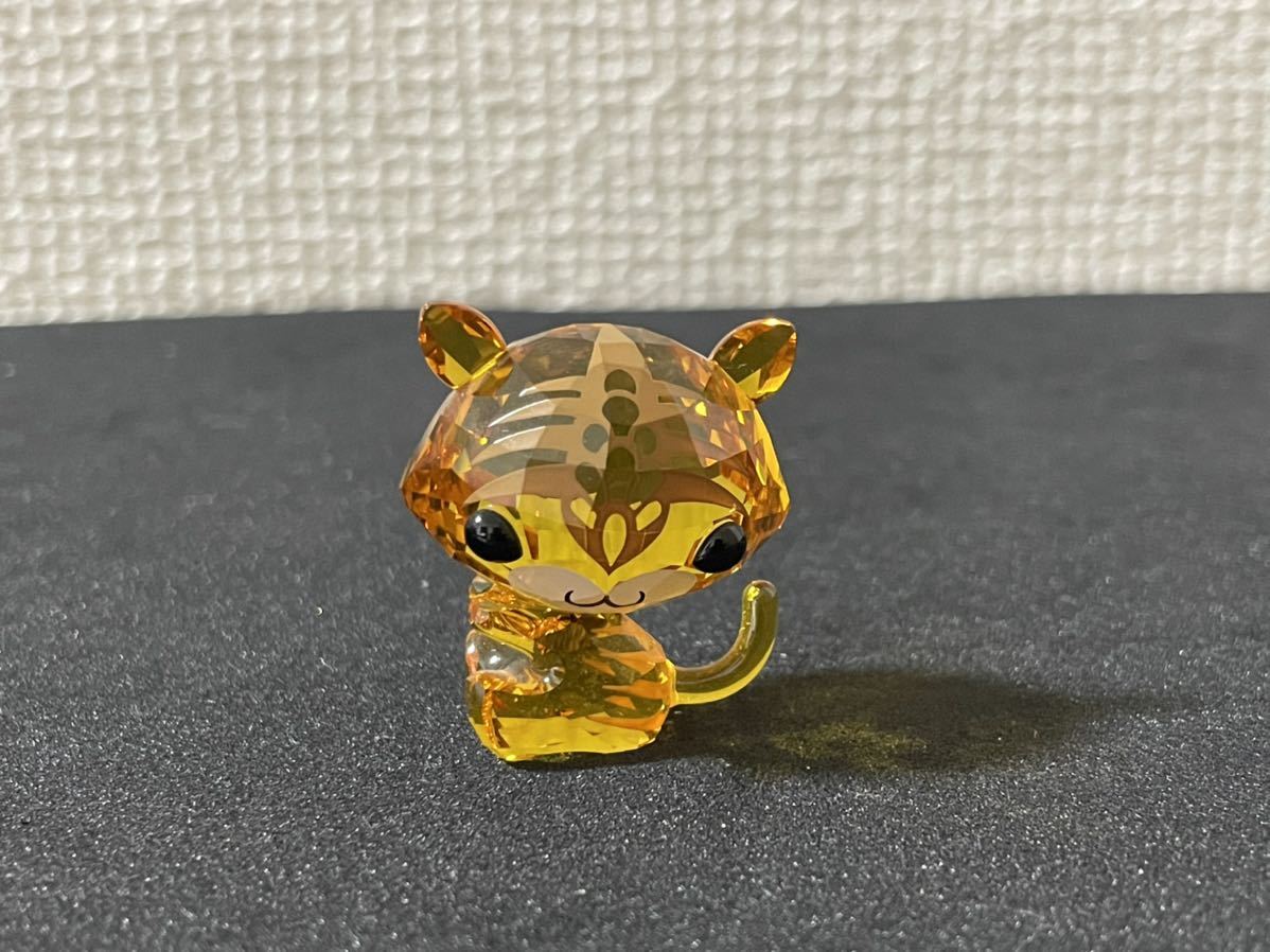 SWAROVSKI スワロフスキー ラブロッツ ZODIAC 虎 5004487 干支シリーズ クリスタル 置物 箱付属 レア 廃盤の画像2