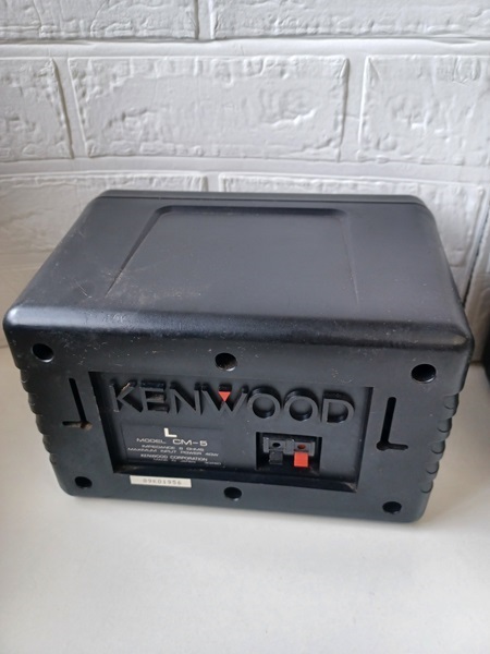 Y【ジャンク品】 KENWOOD ケンウッド 音響機器 コンパクトスピーカーシステム CM-5 左右 ペア セット　_画像4