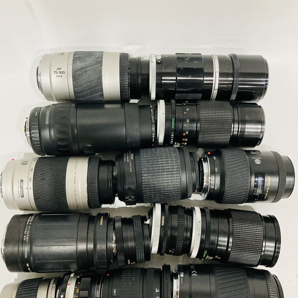 【R1156】掘り出し物 カメラ用レンズ 大量 まとめ売り CANON FUJIPHOTOFILM KONICA SIGMA NIKON TAKUMAR MINOLTA ASAHI OPT_画像9