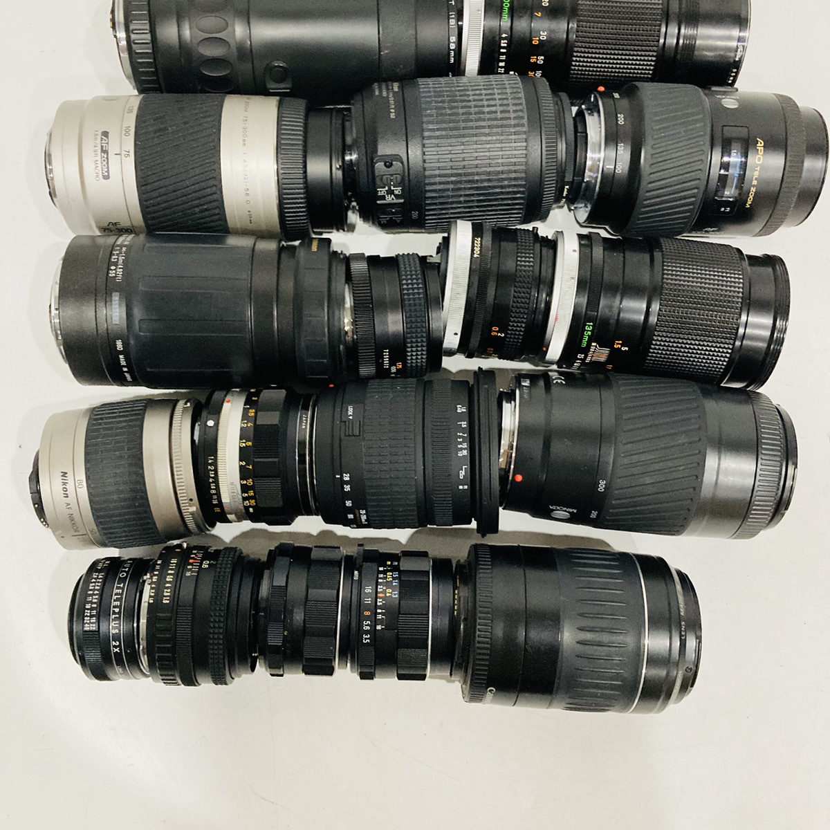 【R1156】掘り出し物 カメラ用レンズ 大量 まとめ売り CANON FUJIPHOTOFILM KONICA SIGMA NIKON TAKUMAR MINOLTA ASAHI OPT_画像10