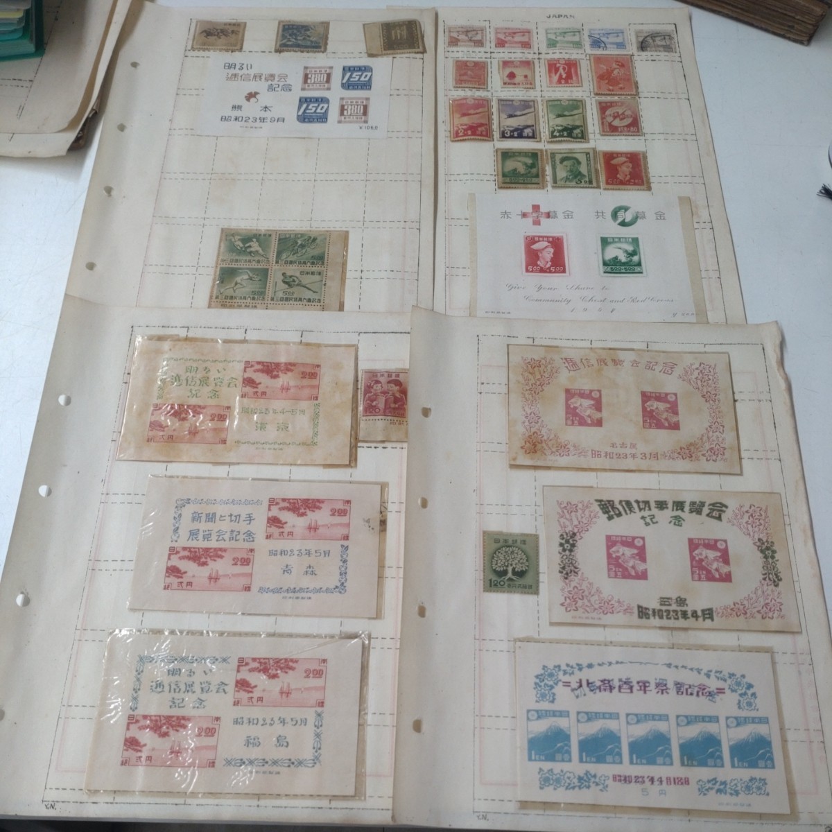 大日本帝國郵便・日本郵便　切手　シート7枚　バラ　25枚_画像1