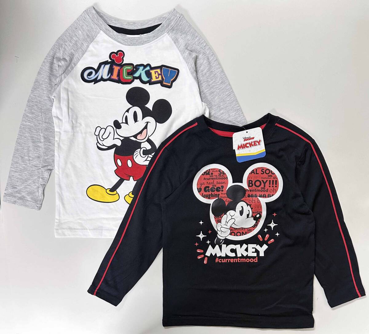 新品 2枚組 120 ディズニー ミッキー キッズ 長袖 Tシャツ 6T 新品 2枚組 120 ディズニー ミッキー キッズ 長袖 Tシャツ 6T
