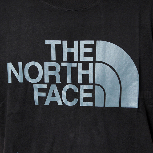 新品 M ★ THE NORTH FACE ザ ノースフェイス 半袖 ロゴ Tシャツ ブラック グレー US-S NF0A4M4P ハーフドーム コットン メンズ レディース