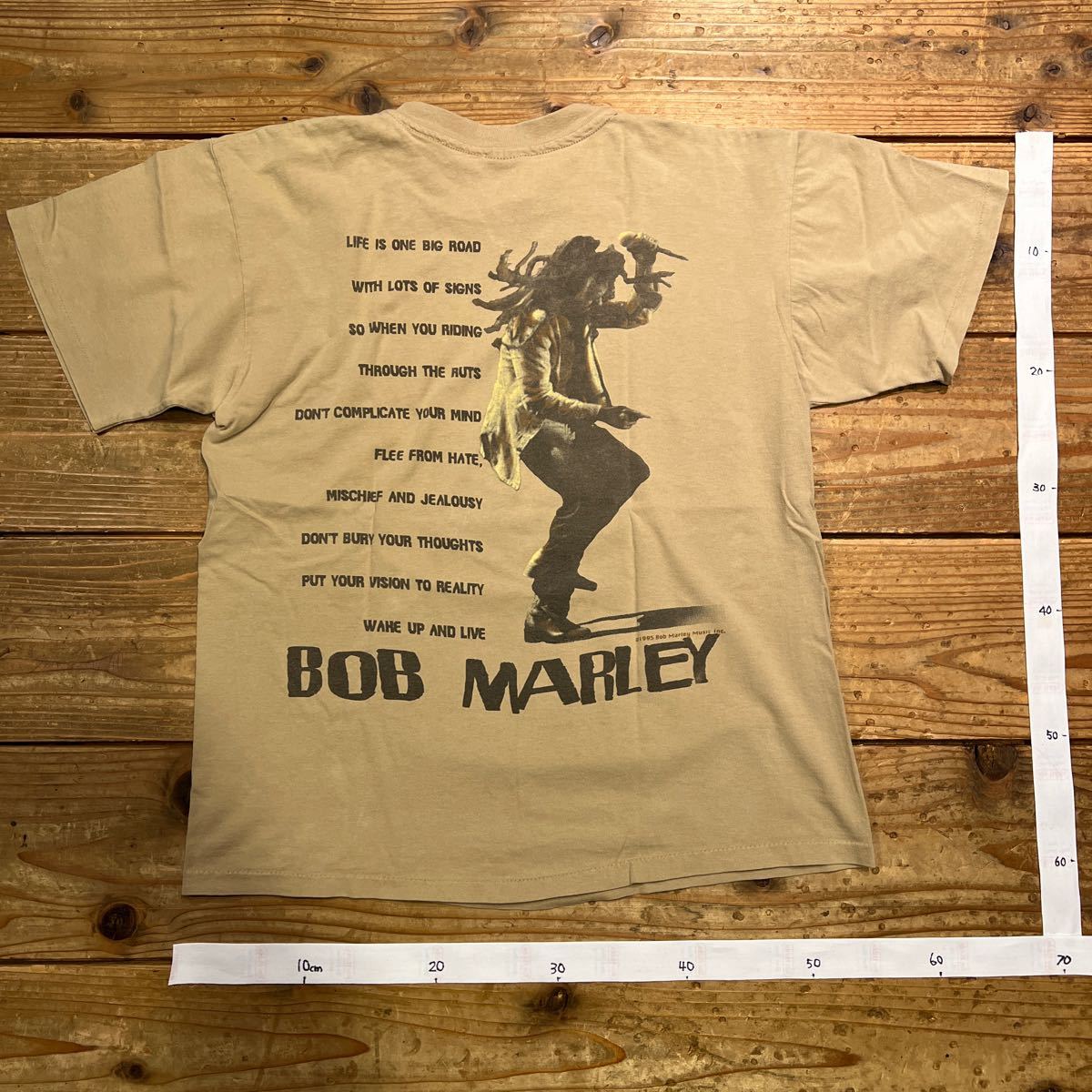 BOB MARLEY TEE 1995 Bob Marley Music Inc. Tシャツ 年代物 ボブマーレー　ラスタファリアン_画像6