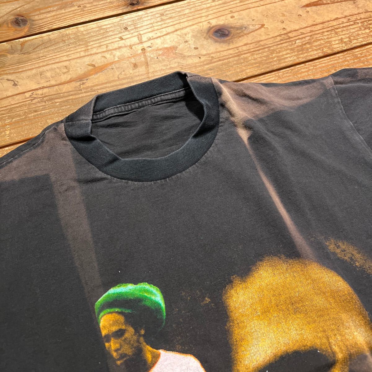 Bob Marley Tシャツ 黒　T-shirt ボブマーレー　Kaya ラスタファリアン　ラスタ　サッカー_画像3