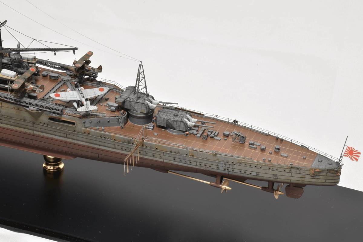 1/350大日本帝国海軍重巡洋艦「最上」完成品艦船模型 アクリルケース・銘板セット_画像5