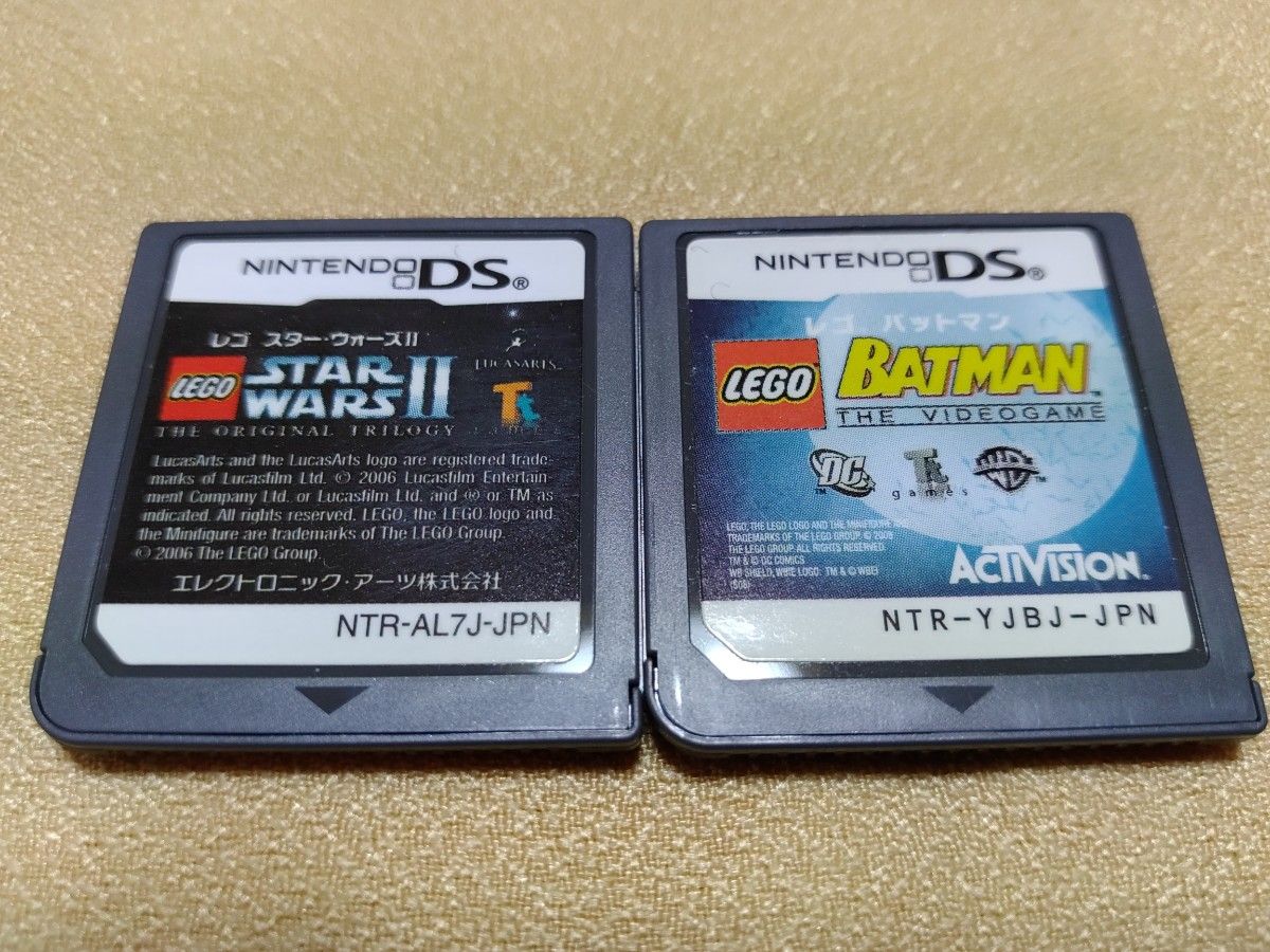 DSソフト　レゴ　スターウォーズ　バットマン　LEGO　STAR WARS 2　BATMAN　まとめ売り　2枚セット　中古品