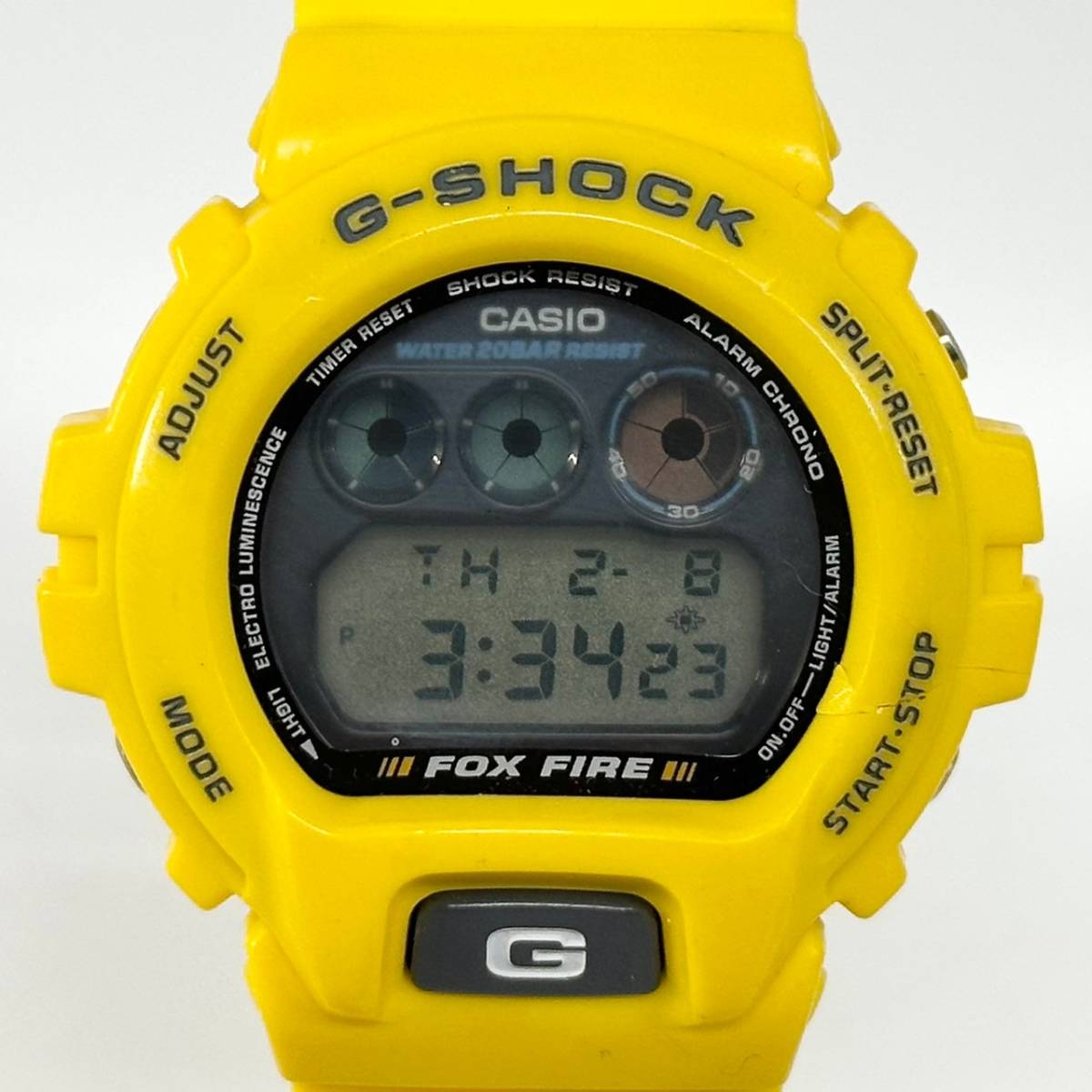 1円~【実動】CASIO カシオ G-SHOCK ジーショック FOX FIRE フォックスファイヤー DW-6900 クォーツ メンズ腕時計 デジタル文字盤 G101666_画像1