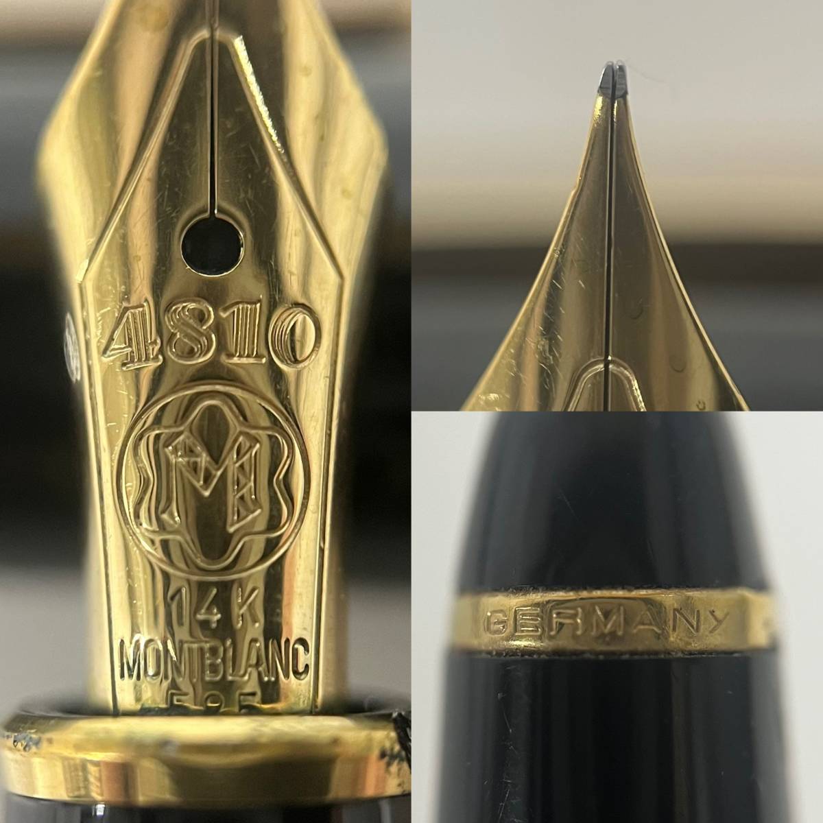 1円~【筆記未確認】モンブラン MONTBLANC マイスターシュテック MEISTERSTUCK 4810 Mサイズ 万年筆 ペン先 14K 刻印入り 筆記用具 G114734_画像9