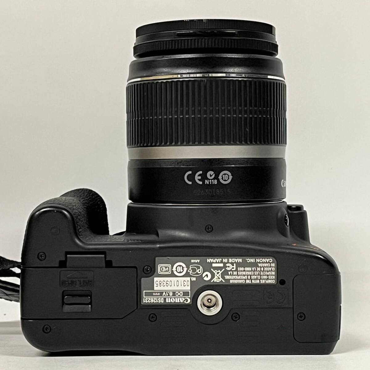 1円~【通電確認済】キャノン Canon EOS Kiss X3 ZOOM LENS EF-S 18-55mm 1:3.5-5.6 IS 55-250mm 1:4-5.6 IMAGE STABILIZER カメラ G142545_画像5