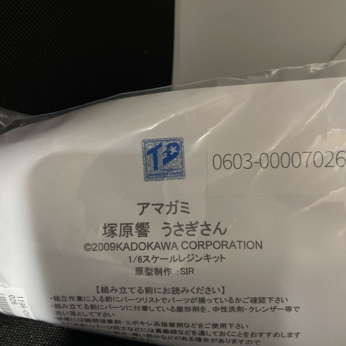 ゴリラモーター アマガミ 塚原響 うさぎさん 1/6 ガレージキット ゴリラモーター アマガミ 塚原響 うさぎさん 1/6 ガレージキット