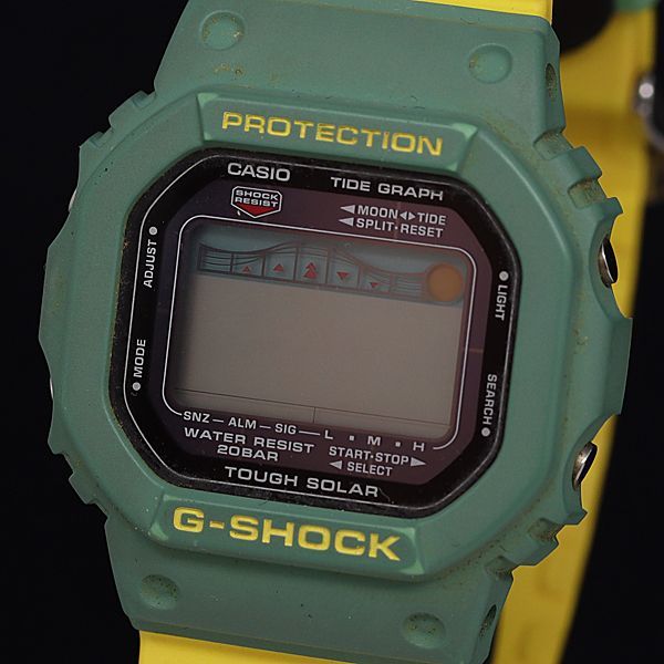 1円 保/箱付 1ERT カシオ G-ショック GRX-5600SRF QZ デジタル文字盤 トリプルカレンダー メンズ腕時計 OGI 0517000_画像1