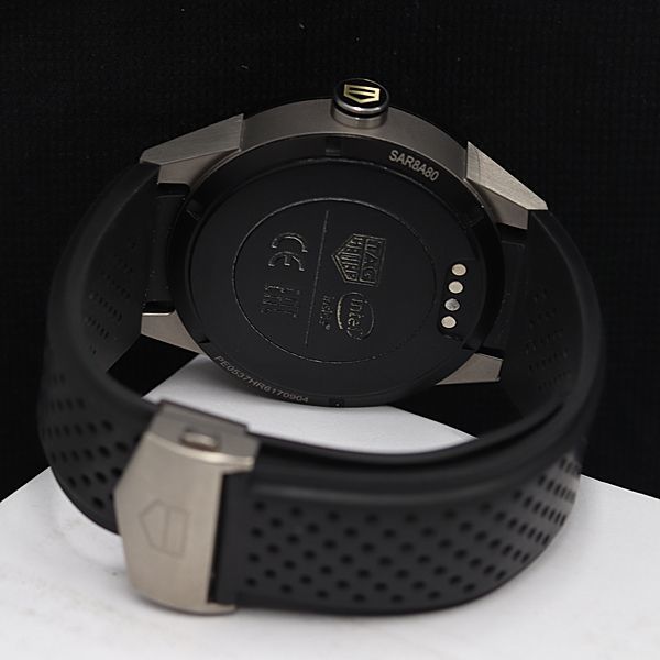 1円 箱/充付 稼働 良品 タグホイヤー コネクテッド スマートウォッチ 充電式 SAR8A80 1NBG メンズ腕時計 OGH 0026400 1BJT_画像4