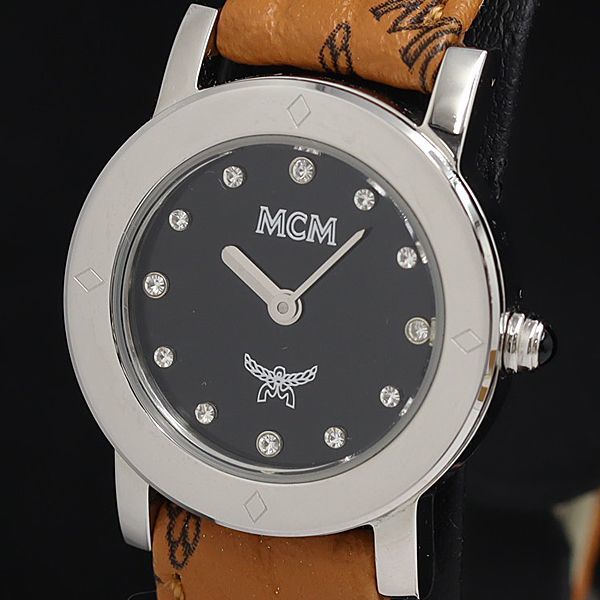 1円 箱付 稼働 美品 MCM MC.4032L 03 定価約￥18000 レディース腕時計