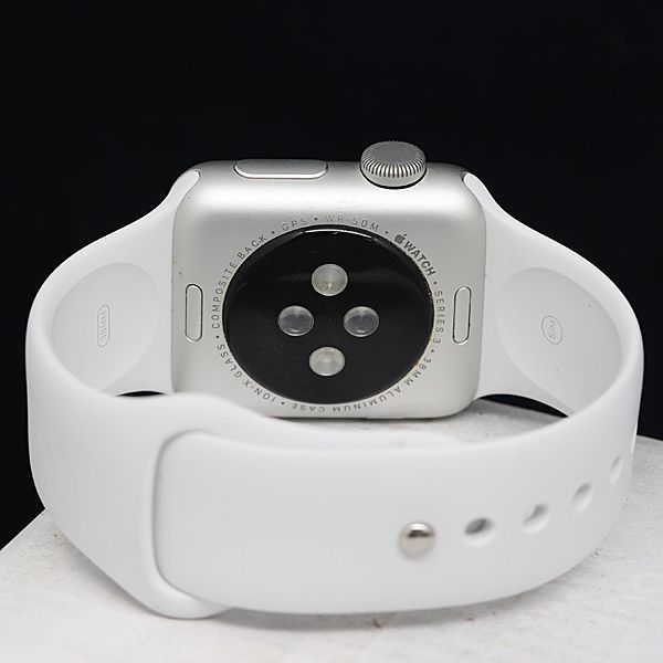 1円 充電式 箱付 アップルウォッチ シリーズ3 38ｍｍ ホワイト GPS メンズ/レディース腕時計 OKZ 1ETY 1297000_画像4