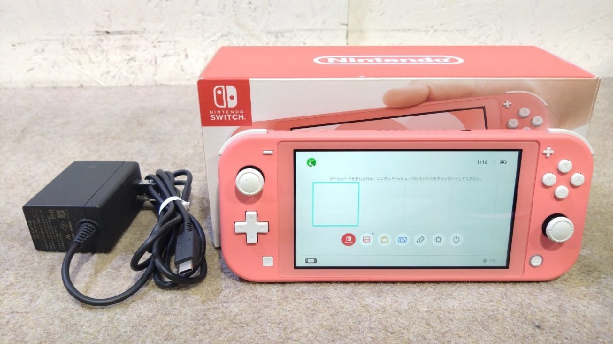1円 任天堂 Nintendo Switch Lite ニンテンドースイッチ ライト コーラル HDH-S-PAZAA 5.5インチ液晶 本体保存メモリー：32GB_画像1