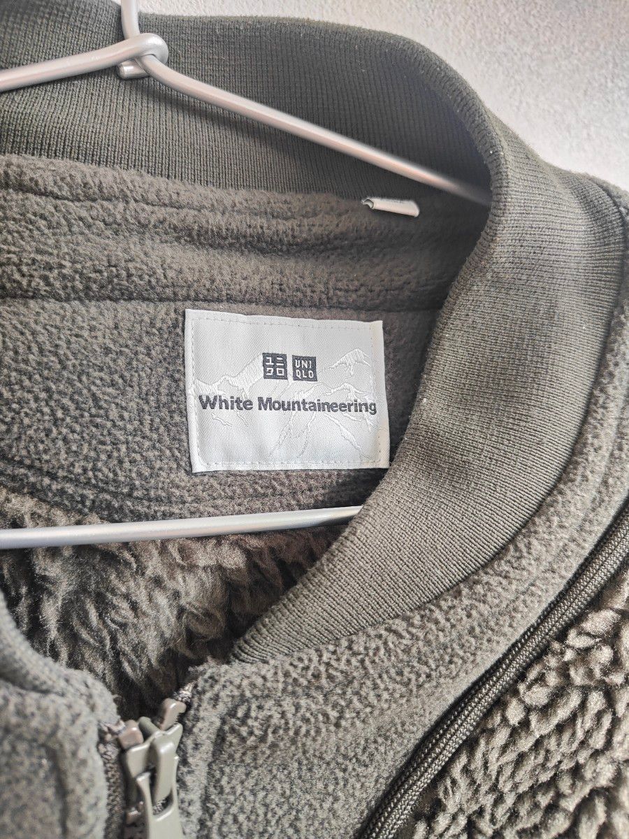 ユニクロ ホワイトマウンテニアリング　フリース　 サイズL カーキ UNIQLO  White Mountaineering