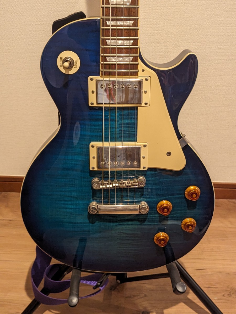 Epiphone Les Paul STD PRO トランスブルー　コイルタップ Epiphone Les Paul Standard Plus-Top Pro TL (Trans Blue) 税込