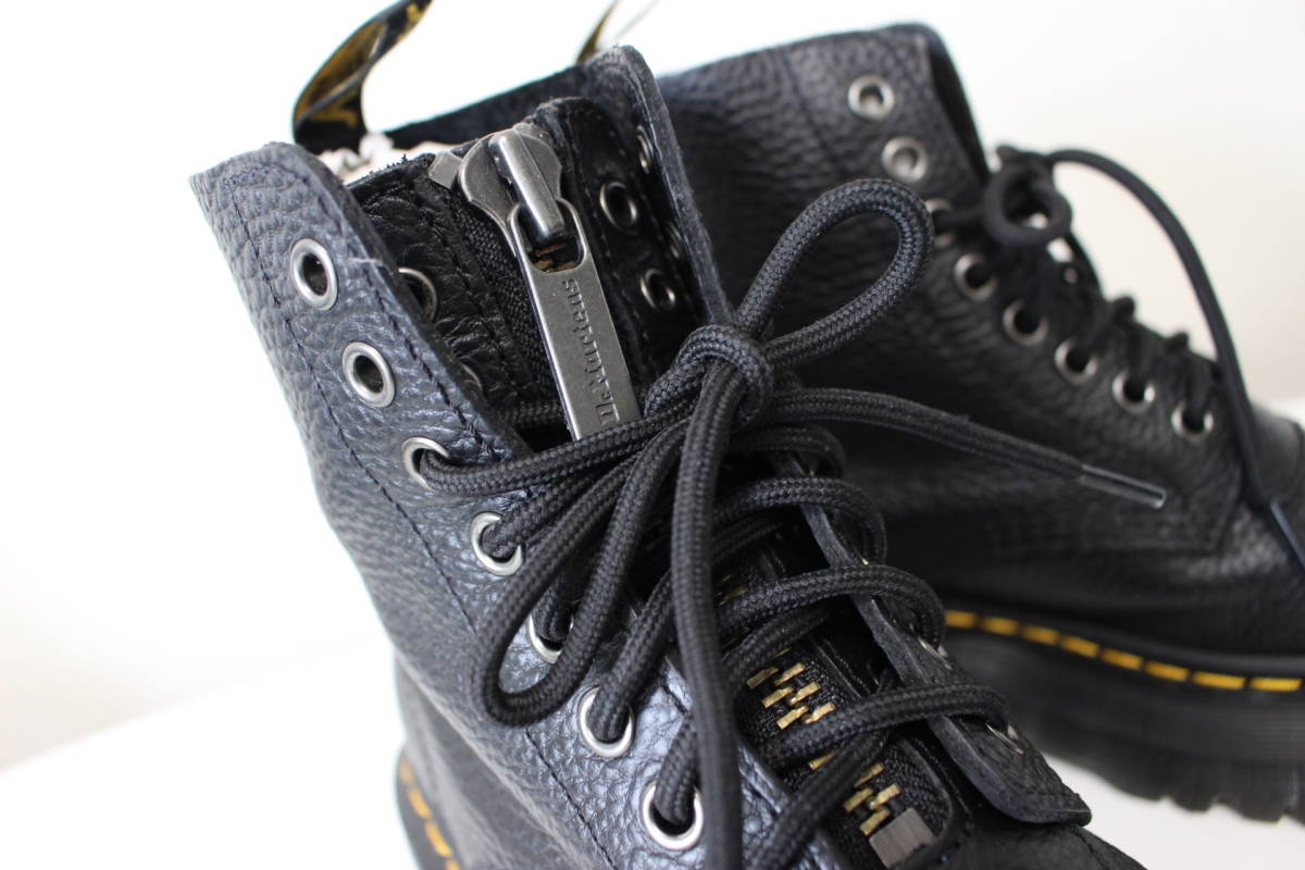 E459 美品 Dr.Martens ドクターマーチン SINCLAIR 厚底 レースアップ ショートブーツ 22564001 黒 ブラック UK5 EU38 US7 約24cm相当_画像7