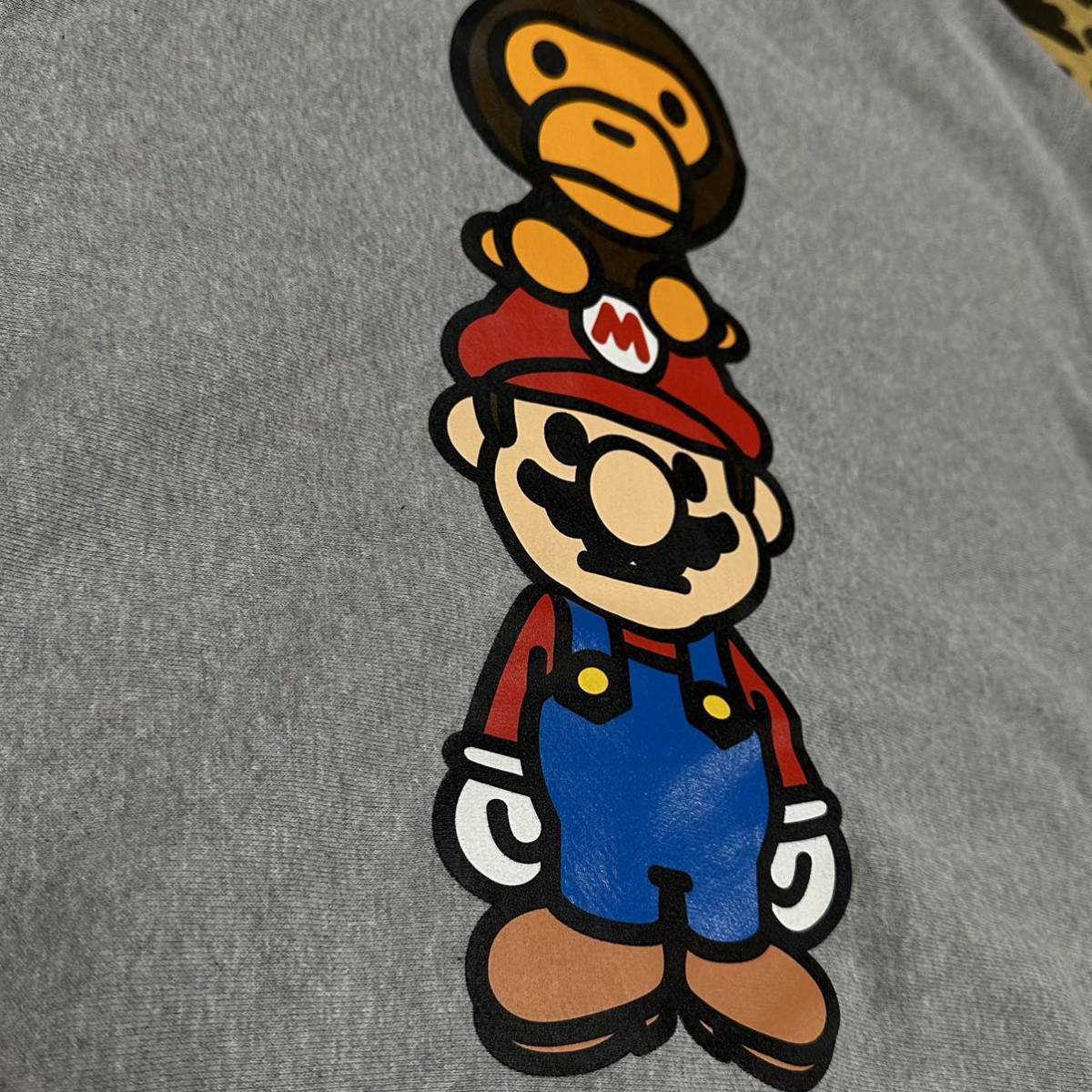 baby milo super mario hoodie BAPE エイプ A BATHING APE マリオ マリオ nintendo パーカー コラボの画像4