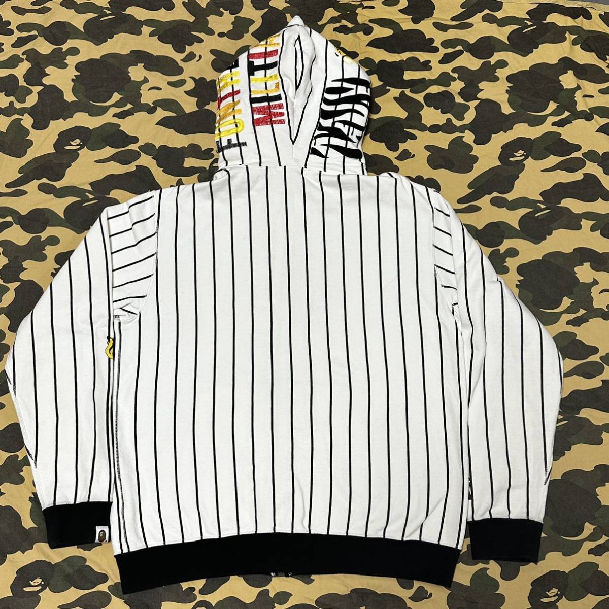 阪神タイガース tiger hoodie shark BAPE エイプ A BATHING Aタイガーパーカー シャークパーカー_画像6