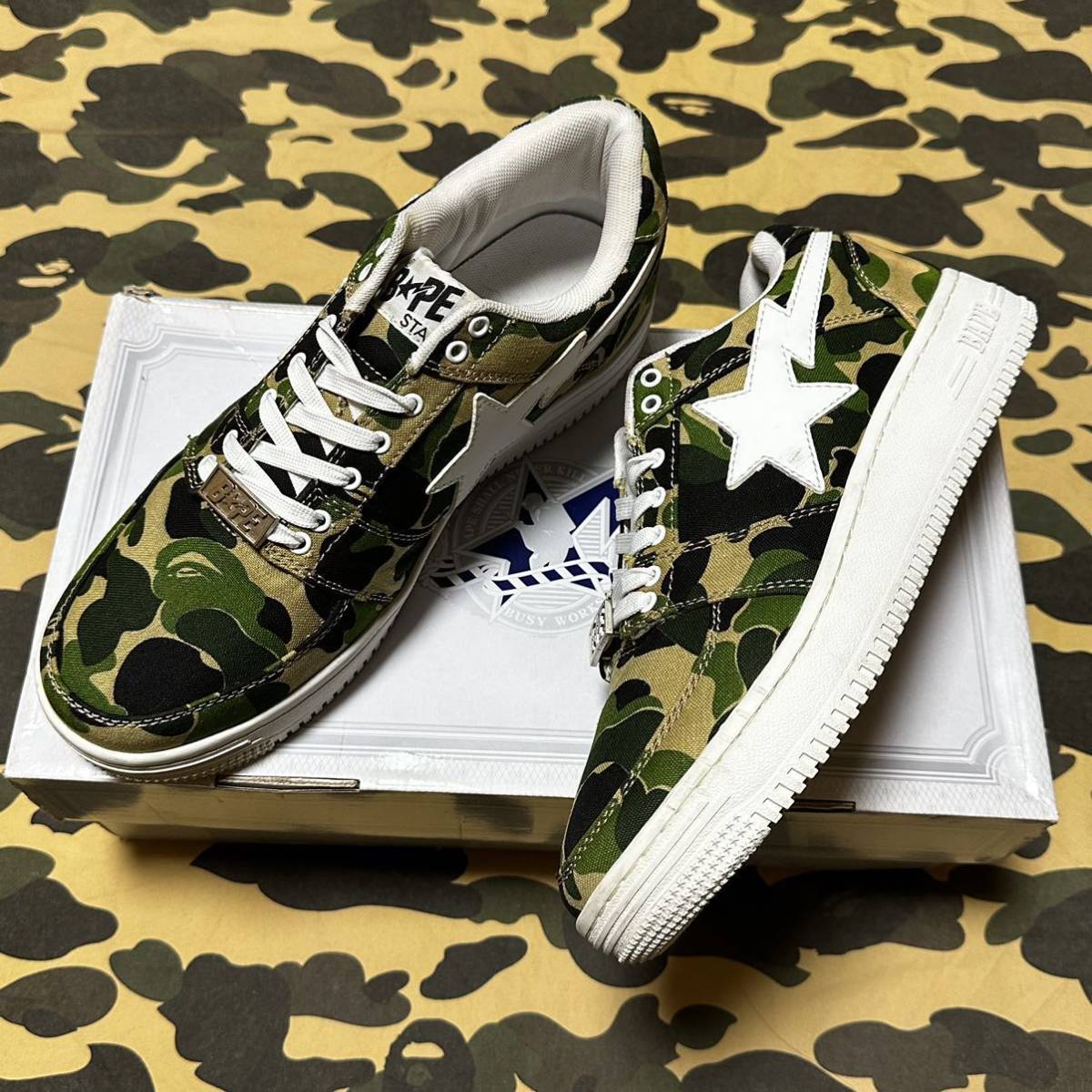 BAPESTA ABC CAMO US9.5 27.5CM BAPE STA ベイプスタ エイプ A BATHING APE_画像1