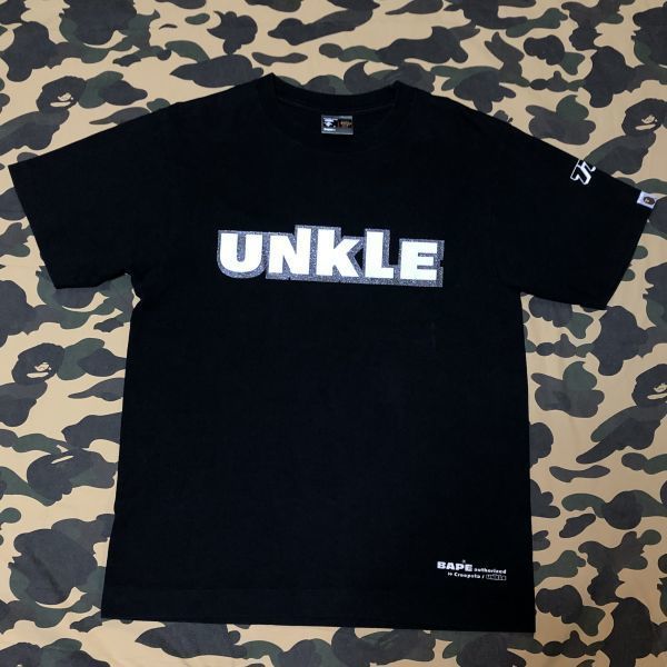 UNKLE mo’wax future tee bape エイプ ape A BATHING APE Tシャツ_画像1