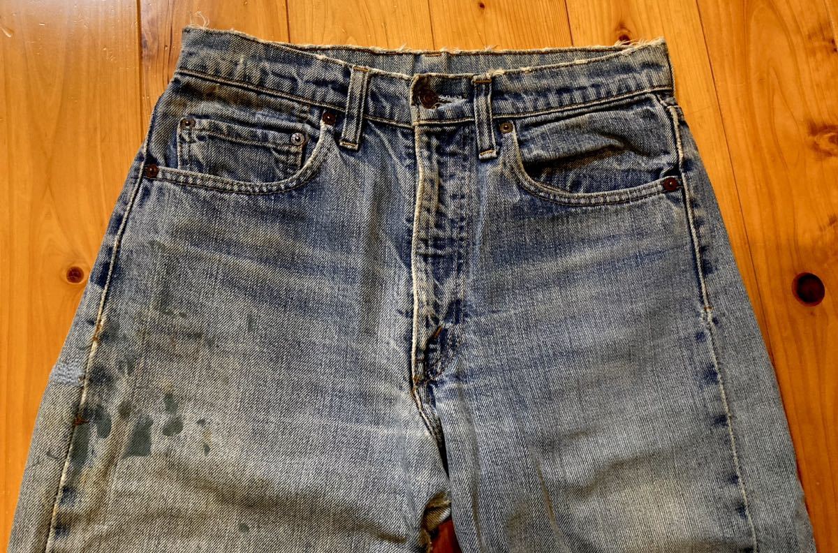 【Levi's 505 66前期 シングルステッチ 希少 赤耳 70年代 W29 L31／ビンテージ リーバイス デニムパンツ 501XX 大戦 502 506 519 50s 60s】の画像5