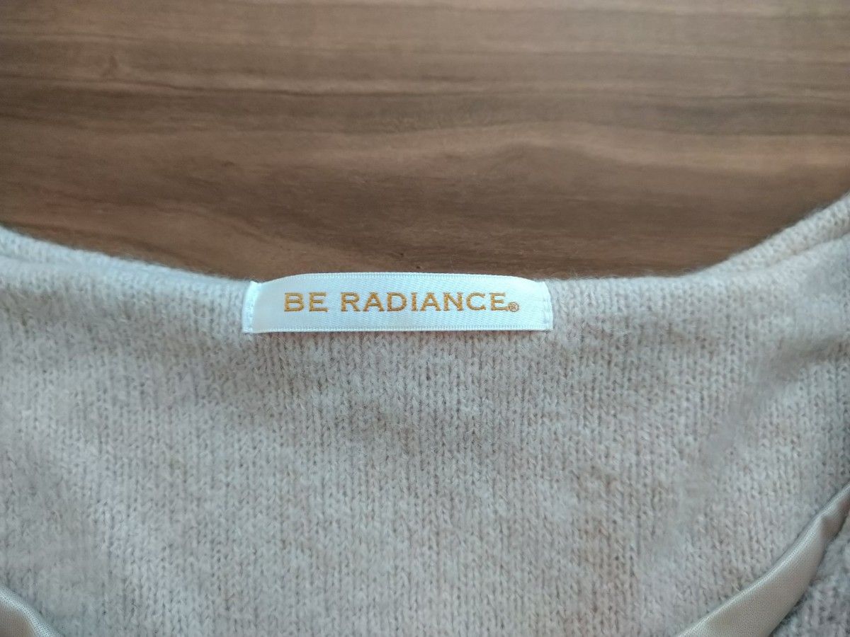 BE RADIANCE 7部袖ニットワンピース