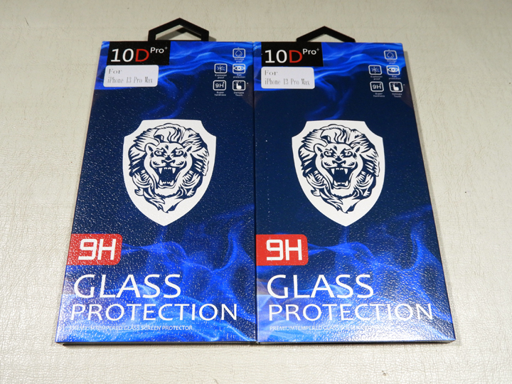 ●iPhone 13 Pro Max 10D 9h glass protection iPhone 13 Pro Max 専用 強化ガラスフィルム 2枚で 気泡入らずきれい 送料込（管G）_画像1