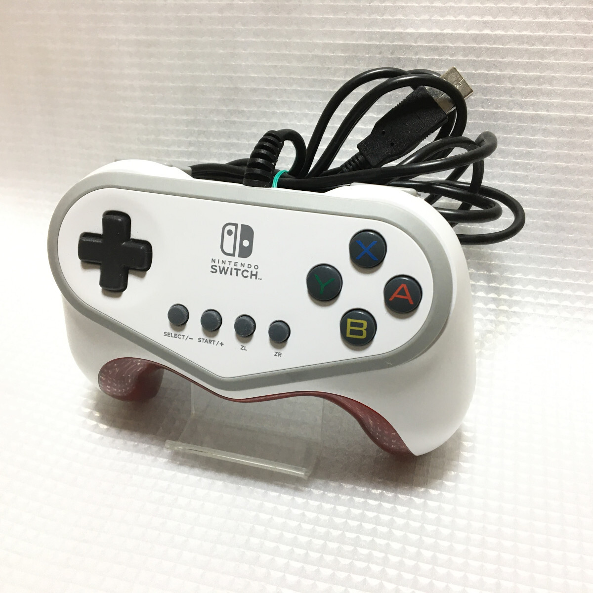 ■ HORI ポッ拳 DX 専用コントローラー for Nintendo Switch NSW-063 ニンテンドースイッチ 対応 美品 RPG 十字キー ホリ ホワイト_画像3