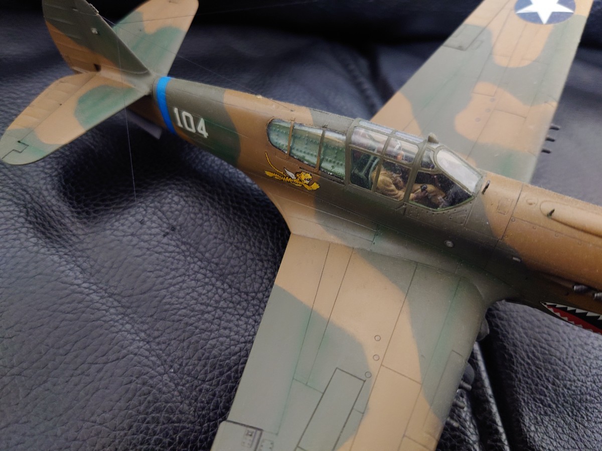  Hasegawa 1/48 P-40E War Hawk final product 