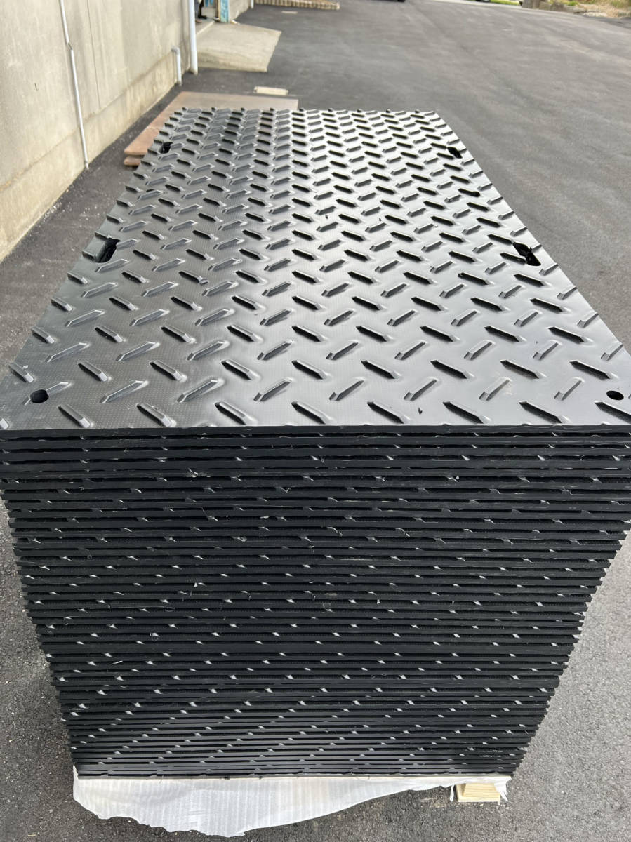 20枚分　樹脂製敷板 プラシキ 片面リブ 3×6 1829×914×13ｍm サブロク プライタ プラマット 敷鉄板 鋼板 ゴムマット プラ敷 プラスチック