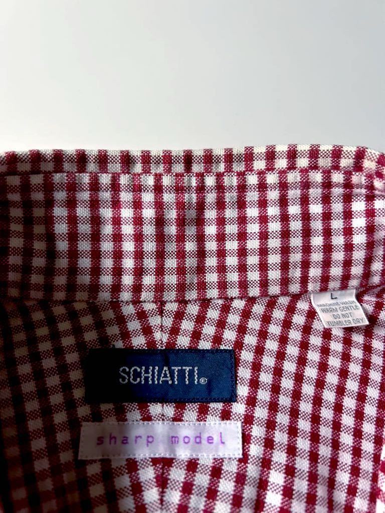 【美品】SCHIATTI / スキャッティ オックスフォード カッタウェイカラードレスシャツL_画像3