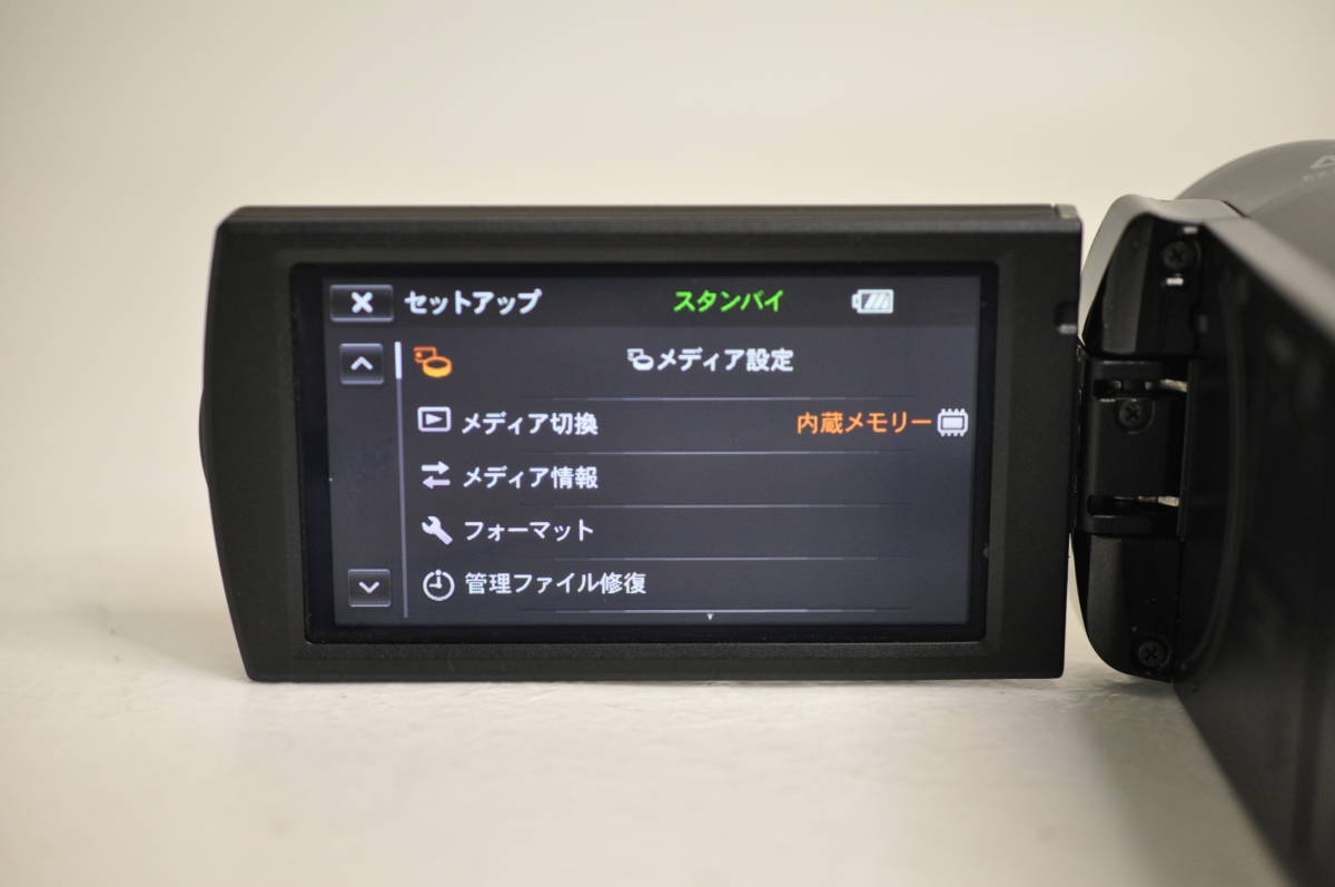 動作品 ソニー SONY HANDYCAM HDR-CX180 黒 ブラック ハンディカム デジタルビデオカメラ 充電器付 管GG2037_画像9