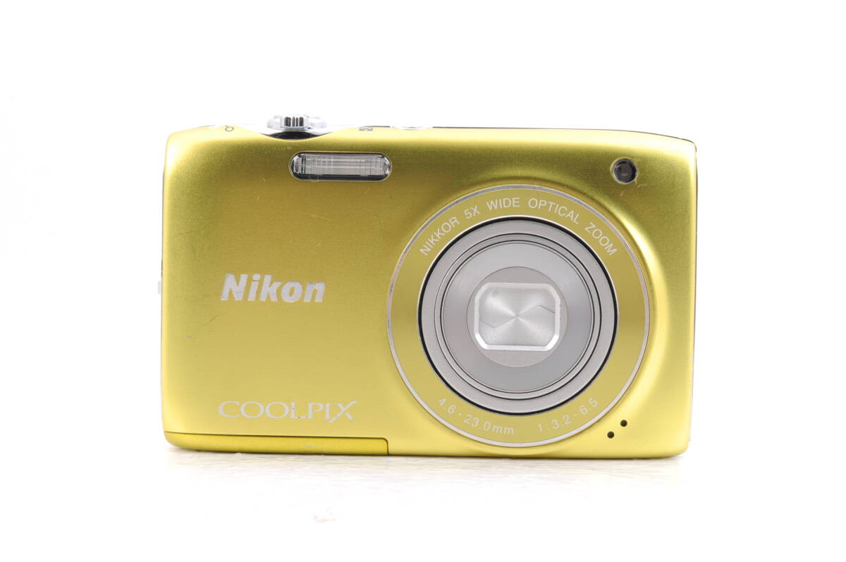 動作品 ニコン Nikon COOLPIX S3100 クールピクス 黄色 イエロー コンパクトデジタルカメラ 管GG2128_画像2
