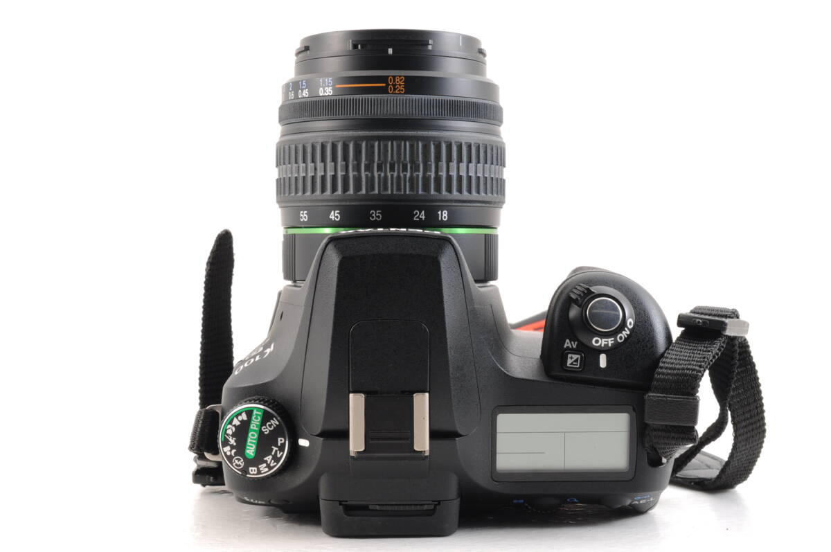 動作品 単三電池使用 ペンタックス PENTAX K100D Super レンズ smc PENTAX-DA 18-55mm f3.5-5.6 AL デジタル一眼カメラ 取説付 管GG2135_画像6