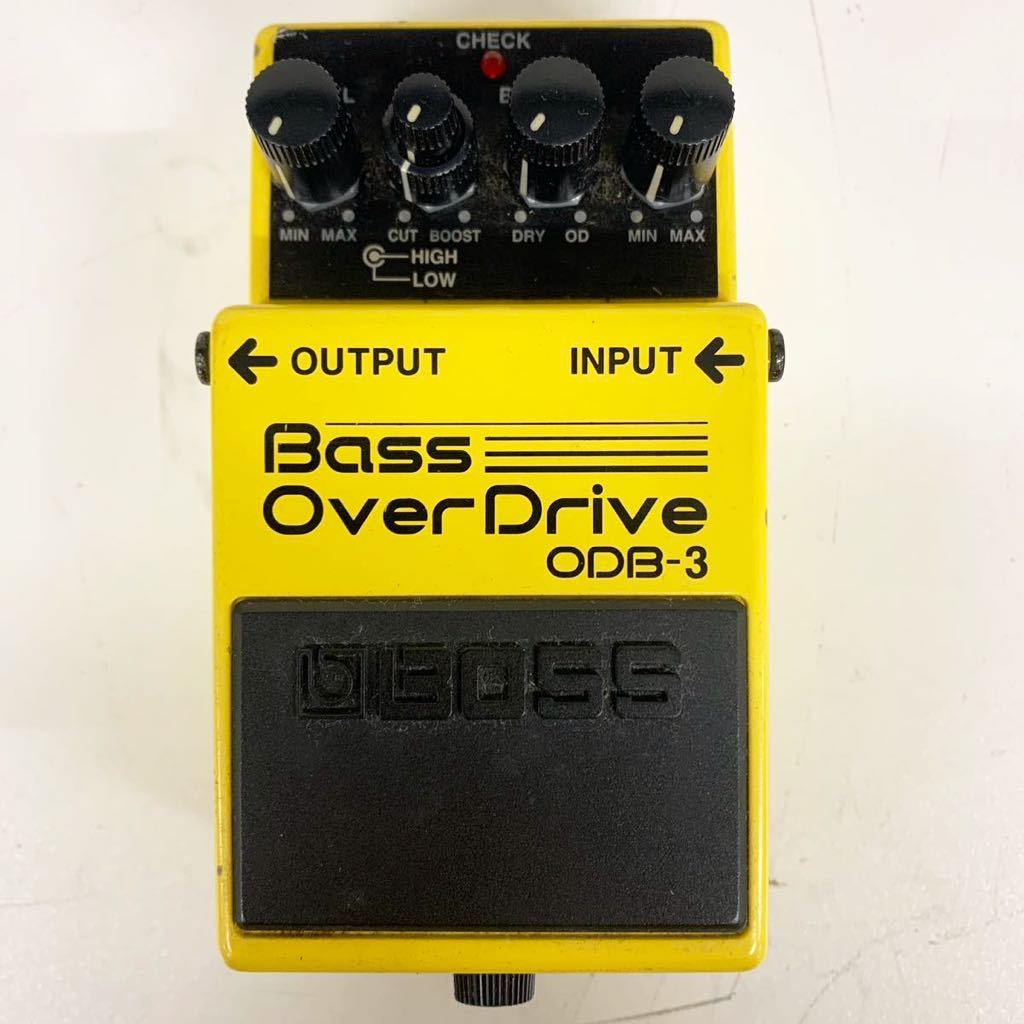 【A-4】 BOSS ODB-3 Bass OverDrive オーバードライブエフェクター ボス 音出し確認済み 少しガリあり 傷や汚れあり 1260-18_画像1