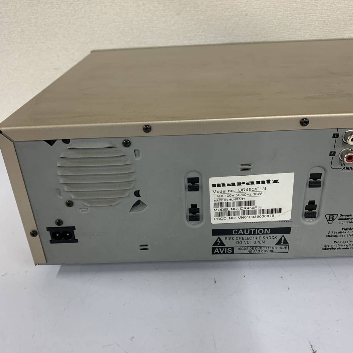 【Ja-3】 marantz DR450 通電確認済 汚れあり マランツ 中古品 1487-14の画像5