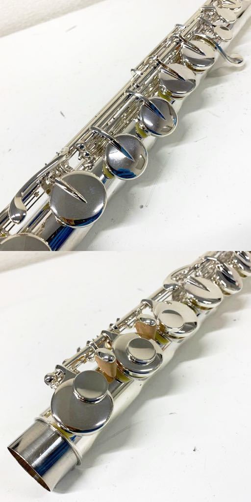 【R-4】 SANKYO FLUTES AF101S GN577 Silver Lip アルトフルート ストレートモデル リップ銀 三響 サンキョウ PRIMA プリマ楽器 1527-100_画像4