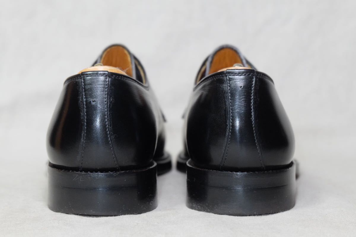 着用少SCOTCH GRAIN スコッチグレイン 洗練されたプレーントゥダービーシューズ 24.5cmEE 日本製高級手製革靴 ビジネス レザー 1614_画像7
