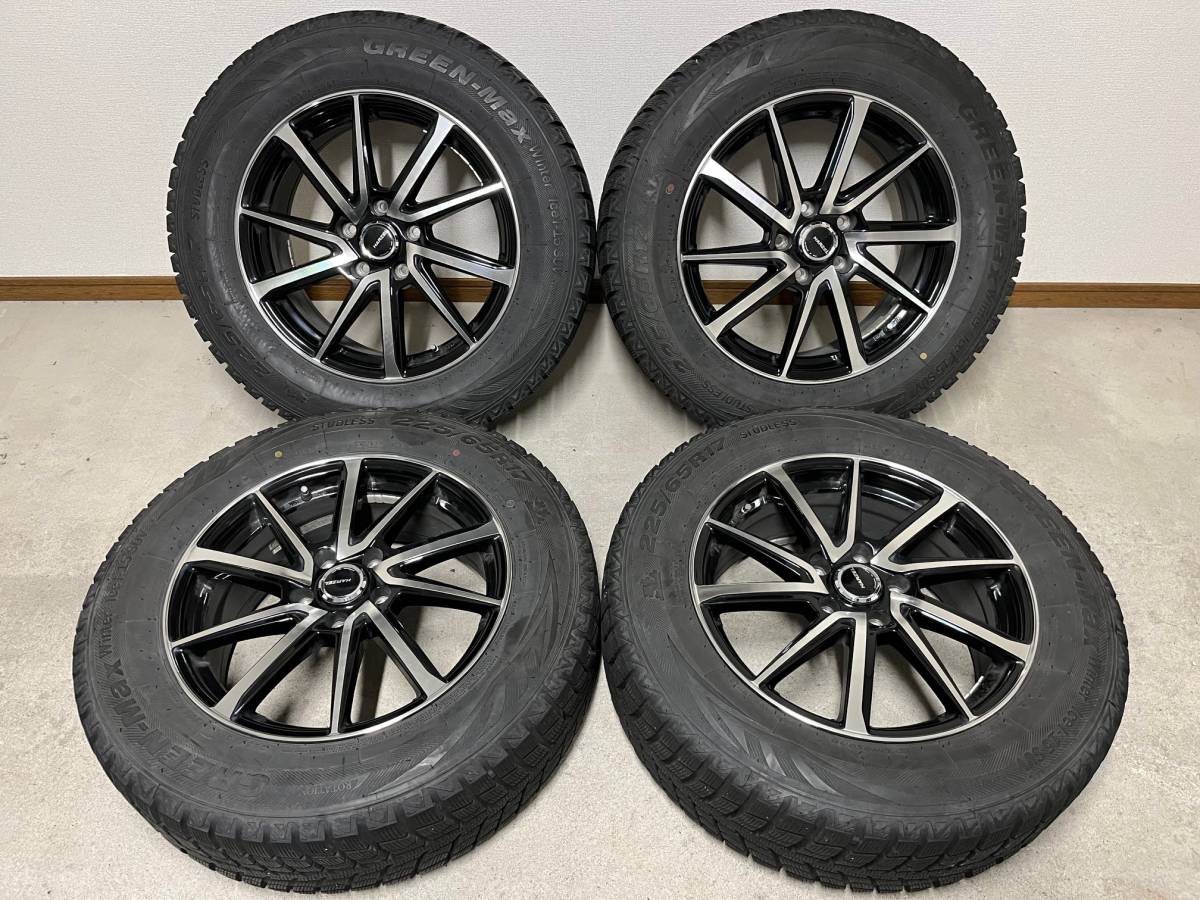 【CX-5】スタッドレス＆アルミ4本セット　225/65R17　2018年製　GREEN-Max　残7分山_画像1