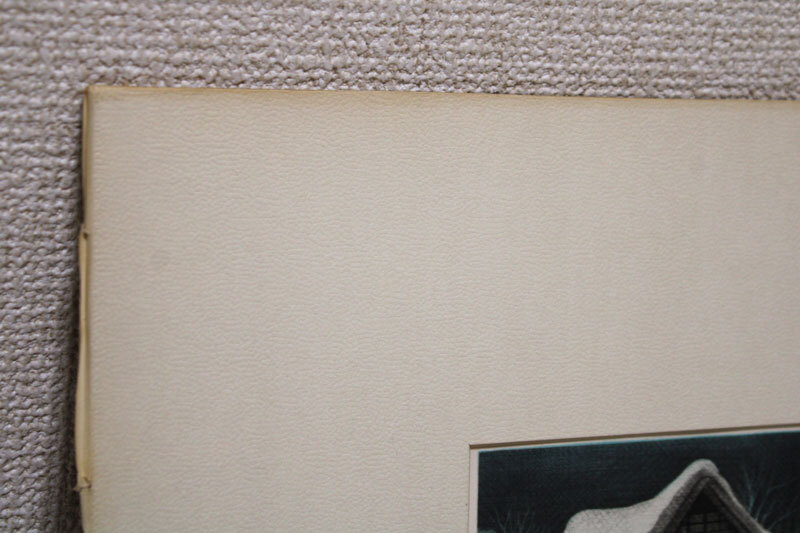 【真作保証】坂本好一「雪の中」銅版画 直筆サイン 限定ED33/50 雪景色 銅版画家 日本版画協会会員 栃木県立美術館蔵_画像7