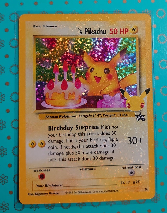 ポケカ 英語版 正規品 おたんじょうびピカチュウ 25周年 お誕生 ポケカ 英語版 正規品 おたんじょうびピカチュウ 25周年 お誕生