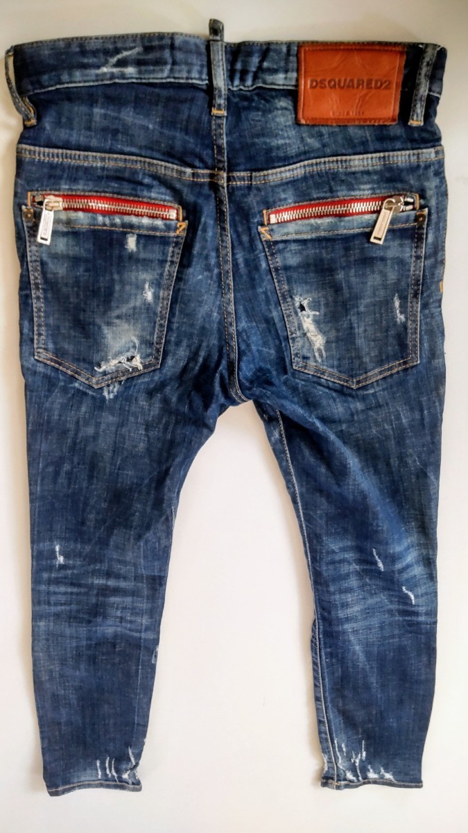 【　 DSQUARED2　ディースクエアード　】 　SKATER JEAN　42　　S71LB0329　 スタッフインターナショナル国内正規品　　_画像7