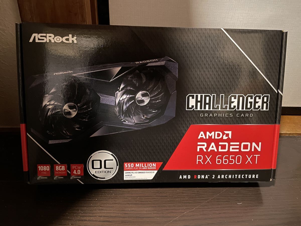 AMD RADEON RX6650XT asrock challenger 新品_画像1