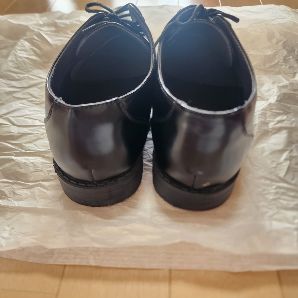 革靴 紳士靴 ビジネスシューズ 黒 レザーシューズ ローファー ブラック 靴 くつ 41サイズ(25.5)_画像4