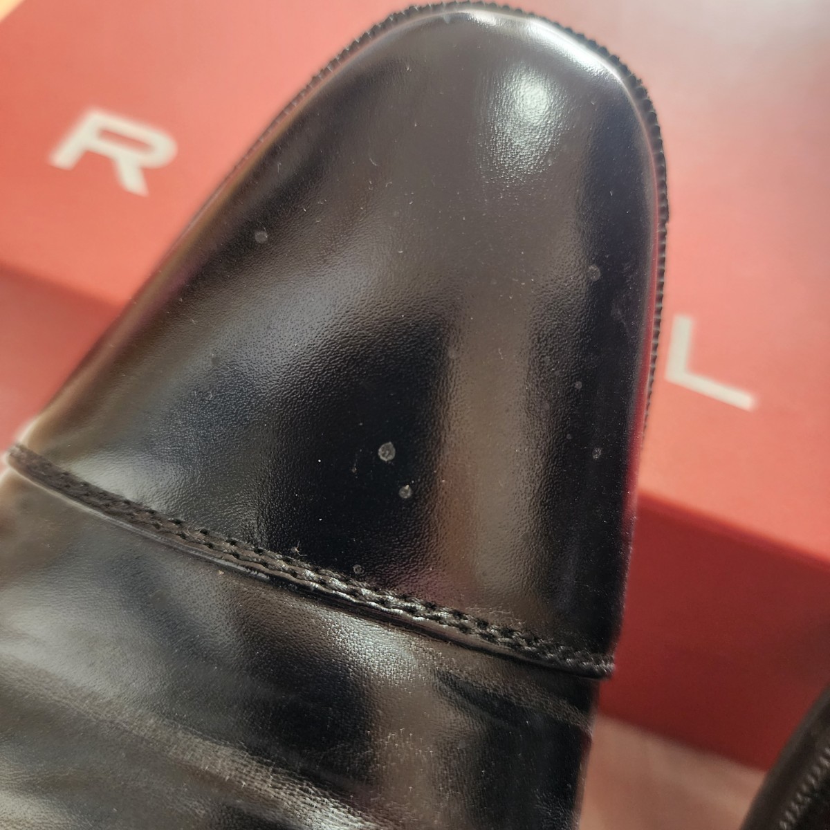 革靴 紳士靴 ビジネスシューズ 黒 レザーシューズ ローファー ブラック 靴 くつ 41サイズ(25.5)_画像8